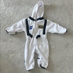 Astronaut Adventure Kids Footie - White 6-12 Months 🚀